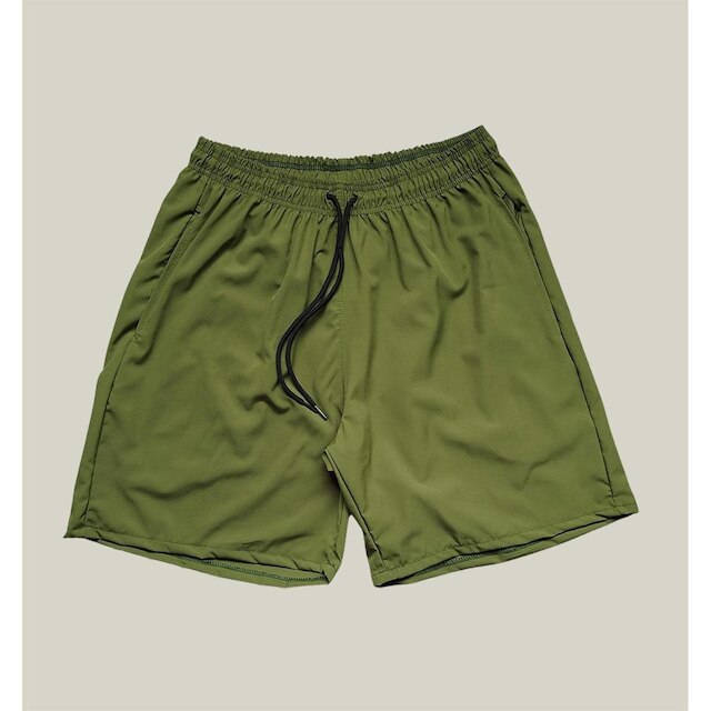 Shorts Praia Masculino Elastano Premium WSS Basic Verde Militar